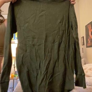 Large waffle dark green long sleeve🪀🥎⛳️🎾!